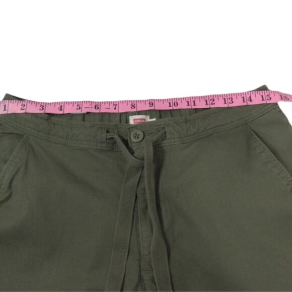 Levi's army green Side Stripe slim straight‎ leg casual chino pants size 29 - Picture 6 of 15